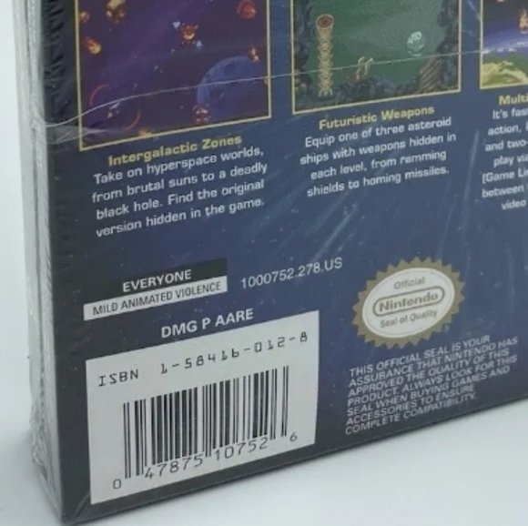 Asteroids (GameBoy Color Game) - Factory Sealed CIB - Near Mint - Picture 8 of 8